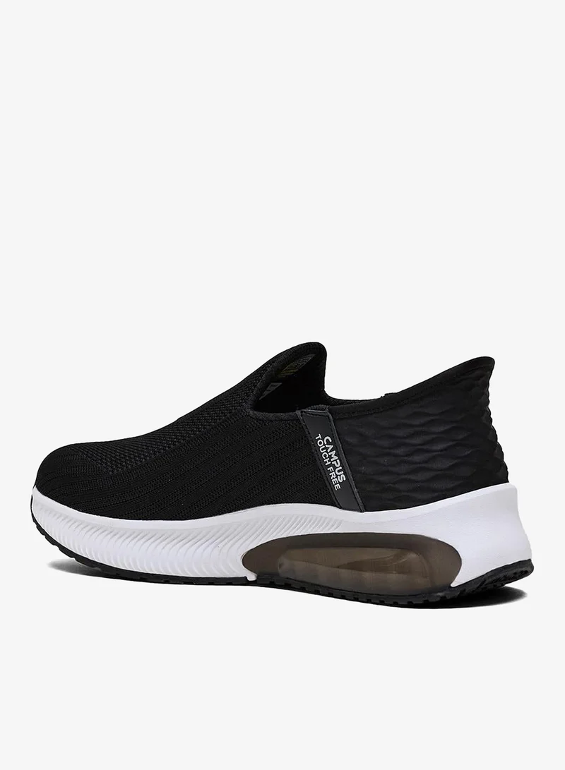 CAMPUS Blk/Sil Men's Slip On Shoes - Lightweight, Timeless for Everyday Walk for Men | Best Price UAE